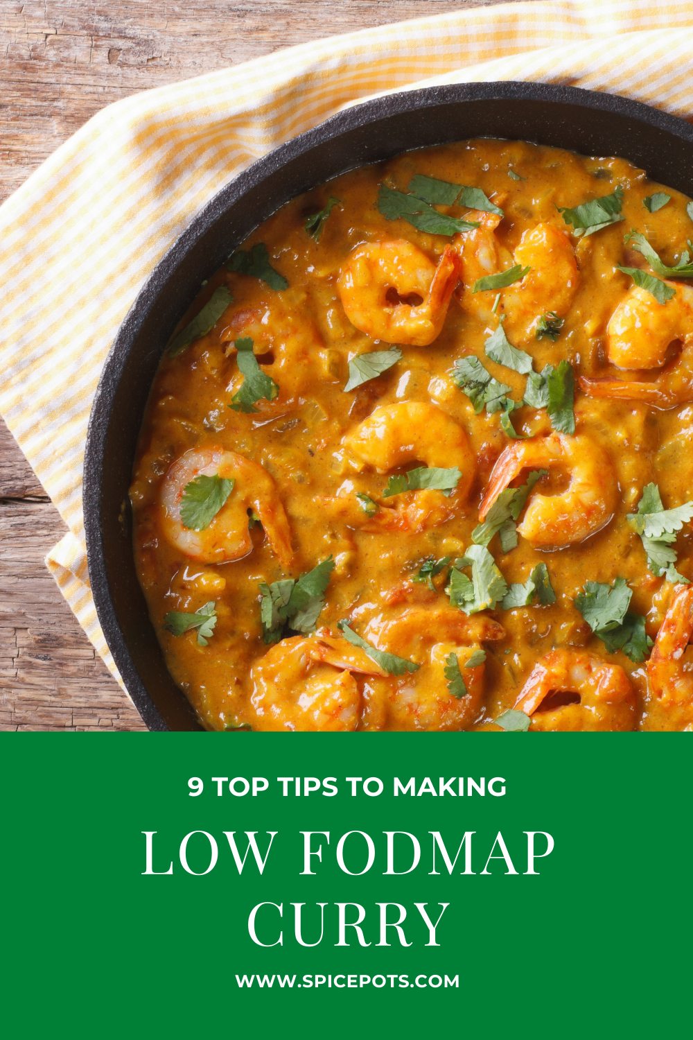Low FODMAP chicken madras curry
