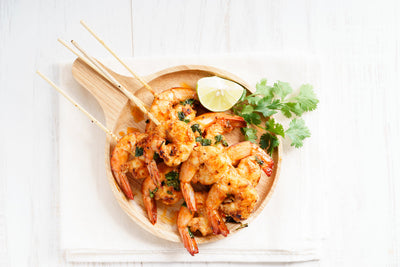 Marinated Prawn Skewers