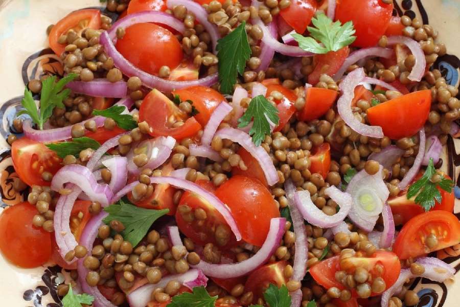 Tomato and Lentil Salad – Spice Pots