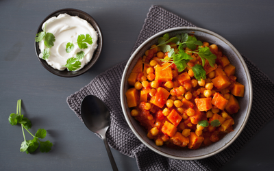 Simple Vegan Chickpea & Sweet Potato Curry Recipe